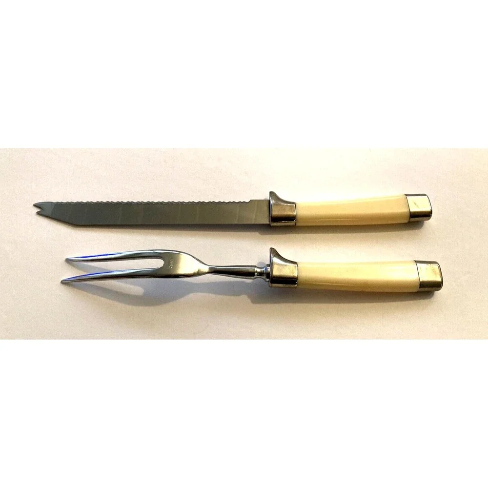 Vintage Emdeko Sheffield England Cutlery Set Desert Flower Stainless Steel